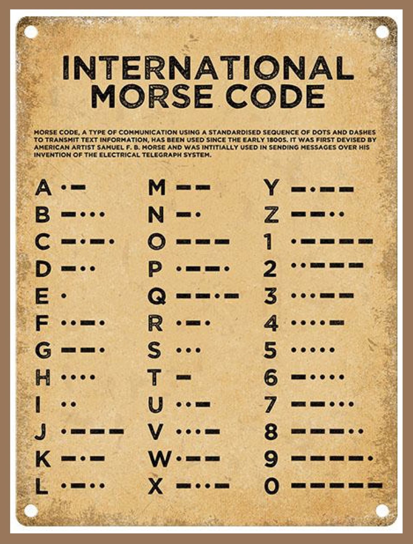 I 3 Morse Code